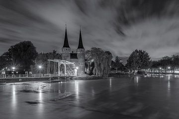 Oostpoort Delft, zwart-wit - 4