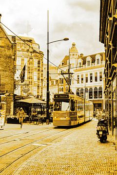 Inner city of The Hague Netherlands Gold by Hendrik-Jan Kornelis