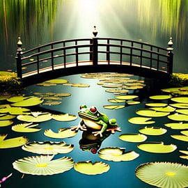 Brücke am Seerosenteich von Sunrise Group Germany