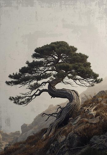 Rock and Wind: The Pine's Power