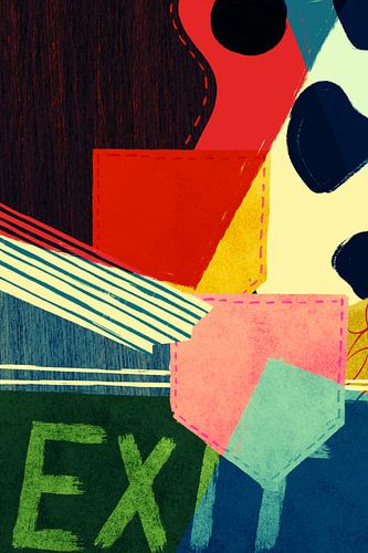 Peinture abstraite Exit