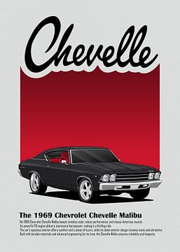 Kunstauto 1969 Chevrolet Chevelle Malibu van D.Crativeart