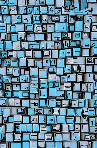 Blue blocks in blue