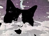 Kattenkunst - Dusty 1 van MoArt (Maurice Heuts) thumbnail