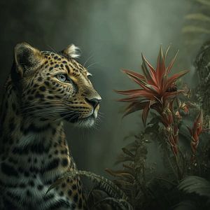 Der Leopard und die Dschungelblume