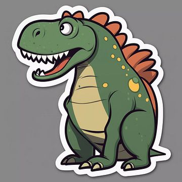 Dino joyeux sur Vythryd Arts