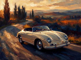 Porsche 356 Speedster zur goldenen Stunde