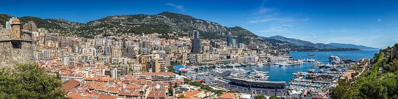MONACO Blick nach Monte-Carlo | Panorama von Melanie Viola