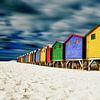 Cape Town colourful beach huts by STUDIO VAN DE VEN & CO
