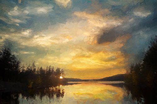 Herbstlicher Sonnenuntergang