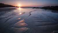 Zonsondergang bij eb op het strand van Jeroen Kleverwal thumbnail