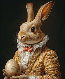 Eieren en Elegantie: Een Konijn met Klasse van But First Framing