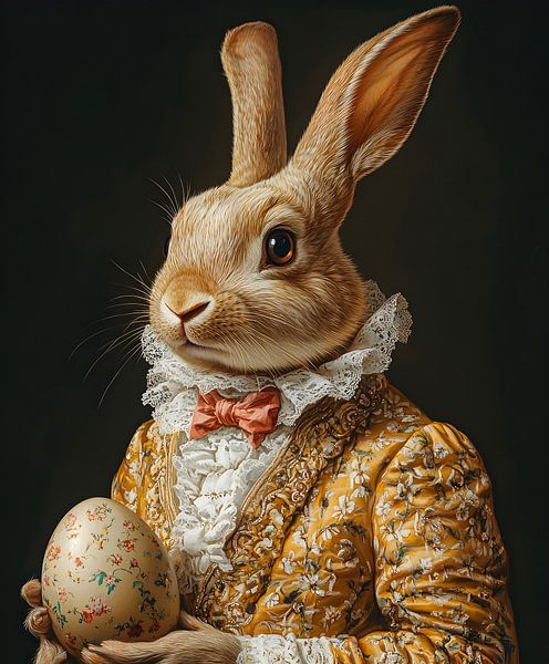 Eieren en Elegantie: Een Konijn met Klasse van But First Framing
