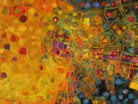 Stadskaart Tokio | Wereldsteden | Goud-Roze