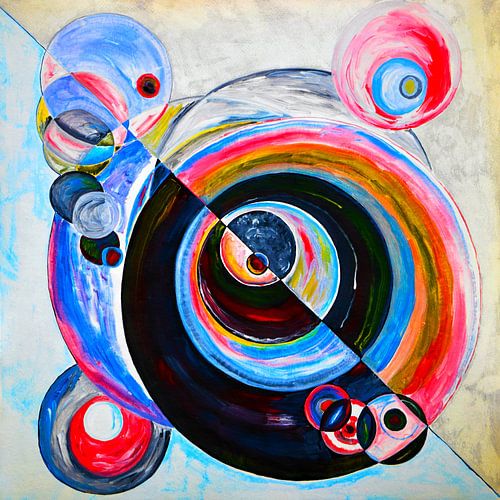 EH PAINTING ART 1994 #1119 Luchtbellen Liveliness