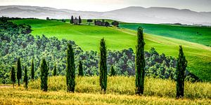Chapelle Vitaleta, Val d'Orcia, Toscane, Italie.