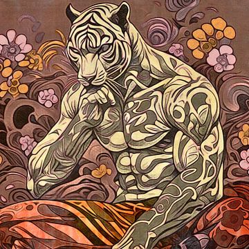 De tijger, motief 3 van zam art