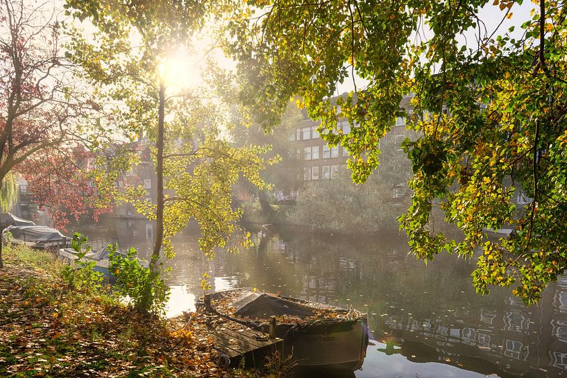 The Jozef Israëlskade In Amsterdam in autumn. by Don Fonzarelli