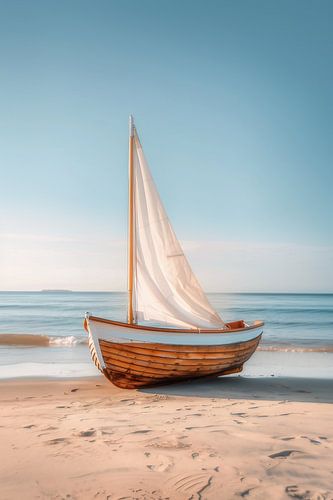 Simple boat, calm sea