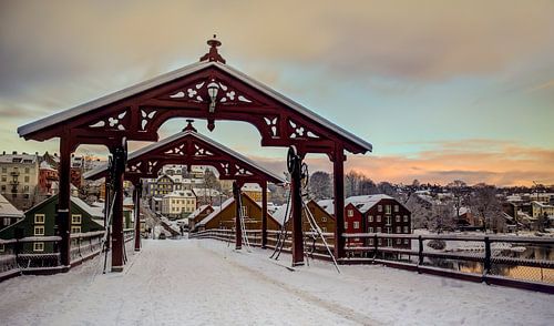 Old Town Bridge in Trondheim, Norway