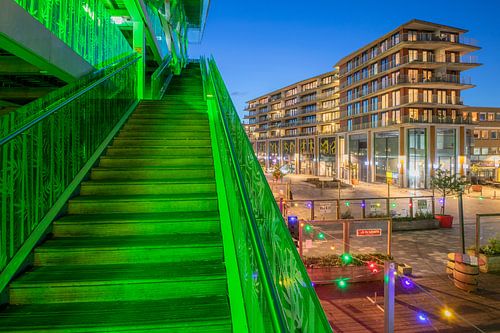 Stadshart Nieuwegein in avondsfeer