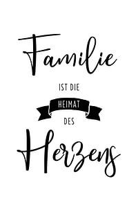 La famille est la maison du cœur