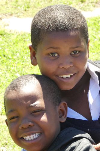 Zuid Afrika, twee jongens