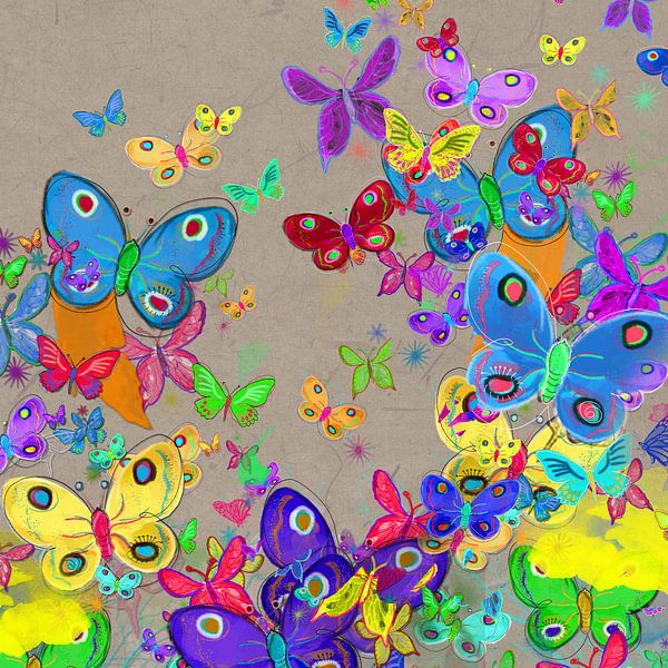 Fröhliche Schmetterlinge von Nicole Habets