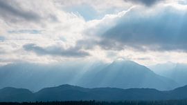 Allgäuer berg met wolken