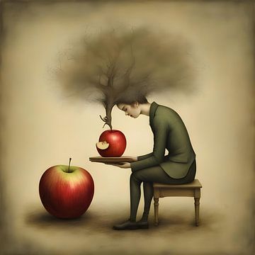Der Apfelbaum aus der Serie Obst - 6 - von Rita Bardoul