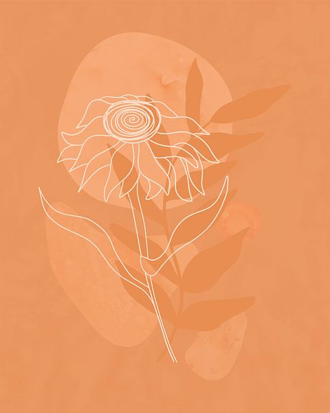 Komposition mit Sonnenblume