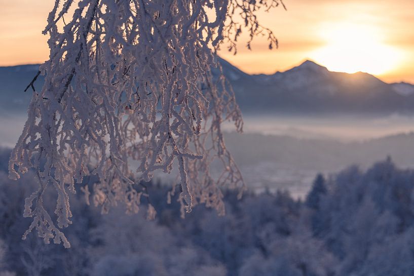 Frosty sunset by Peter Baier