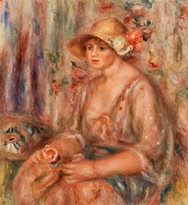 Frau im Musselin-Kleid, Renoir (1917)