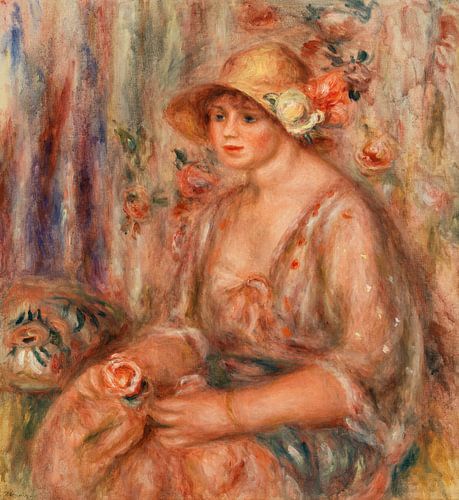 Femme en robe de mousseline, Renoir (1917)