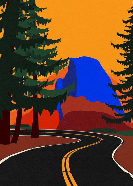 La route des glaciers et le demi-dôme par Rosi Feist