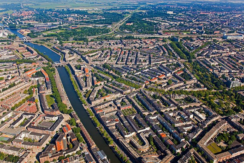 Luchtfoto Nieuwe Westen te Rotterdam van Anton de Zeeuw