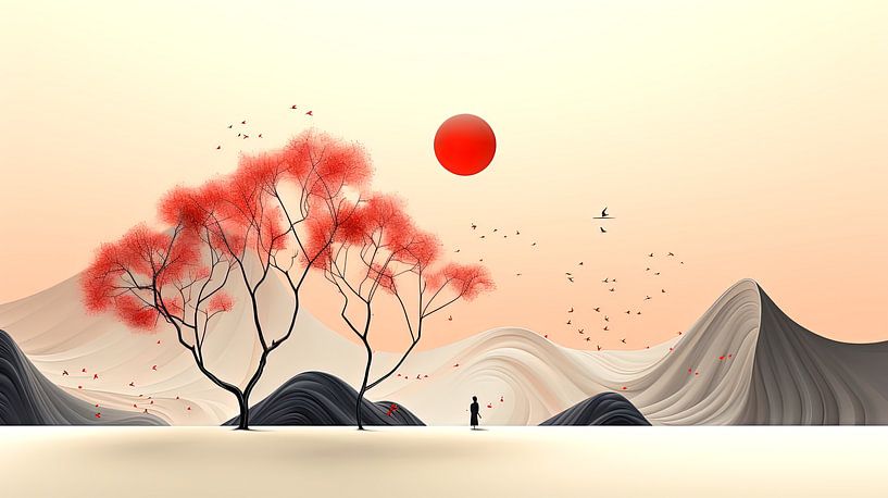 Timeless minimalism: The Dance of the Wind by ByNoukk