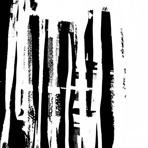 Stripes black white 1 by Claudia Gründler