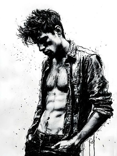Forbidden: Sexy man 2 by CvD Art - Kunst voor jou