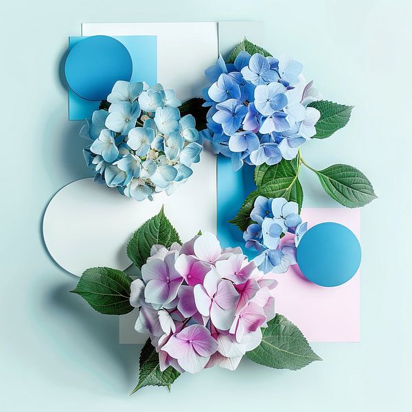 Hortensias par Poster Art Shop