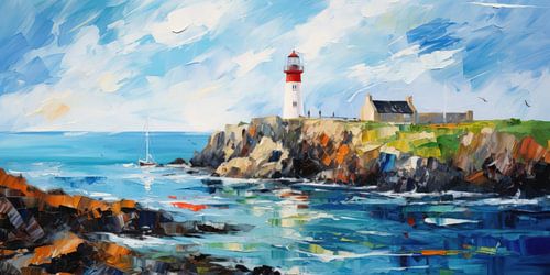 Vuurtoren aan de kust