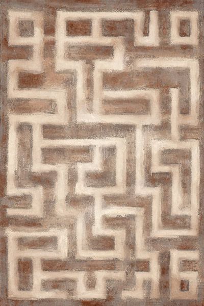 Maze of Thoughts | Terracotta by Kanzo