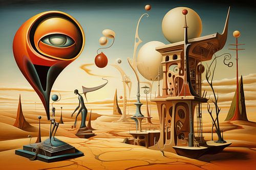 Landscape surreal abstract and bizarre