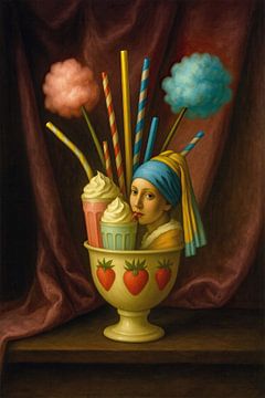 The Girl with the Milkshake by GᎥรєlค Art Ŧ๏г Y๏ย