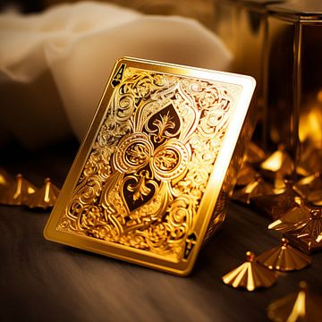 Golden Ace Spielkarte von The Xclusive Art