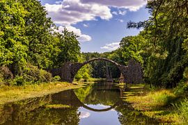 Rakotzbrücke, brug,  Duitsland van Edwin Kooren