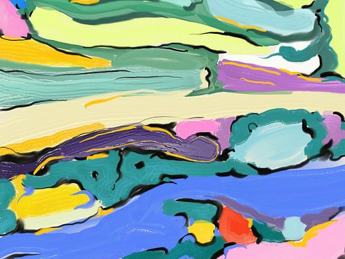 Levendige stromende energie