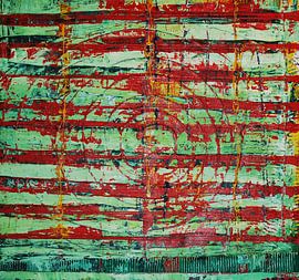 Rot grüne Streifen mit Kreis