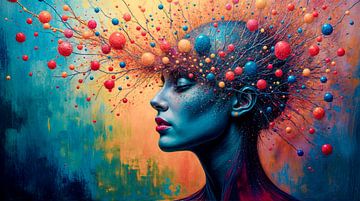 Outburst of thought by Klaus Tesching - Art-AI