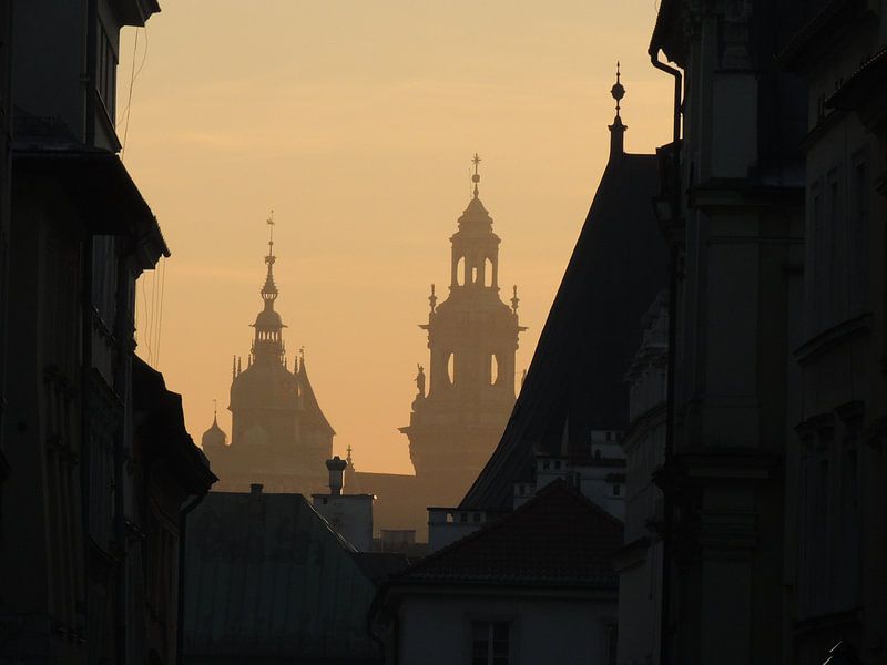 Krakau bij valavond by Nadine Geerinck
